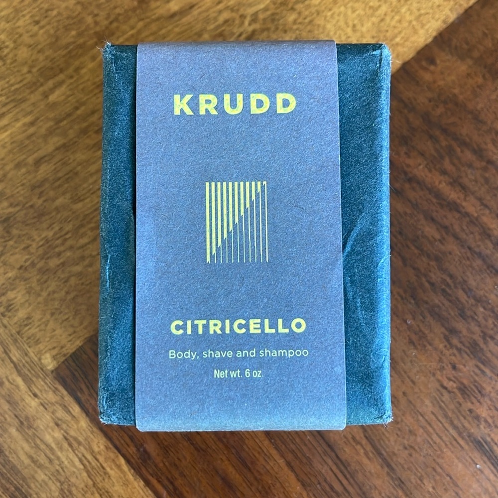 NEVER USED KRUDD CITRICELLO BODY SHAVE & SHOWER BAR - WONDERFUL SCENT!